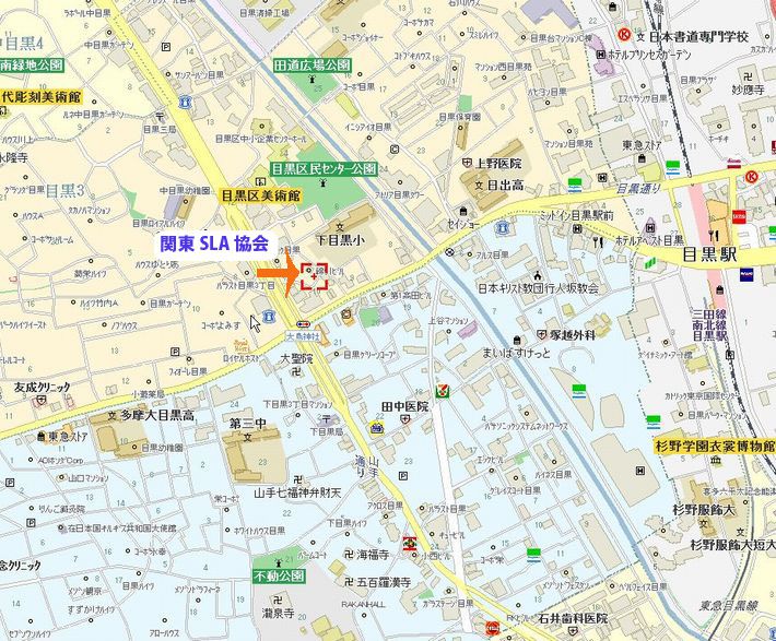 関東SLA協会への案内地図
